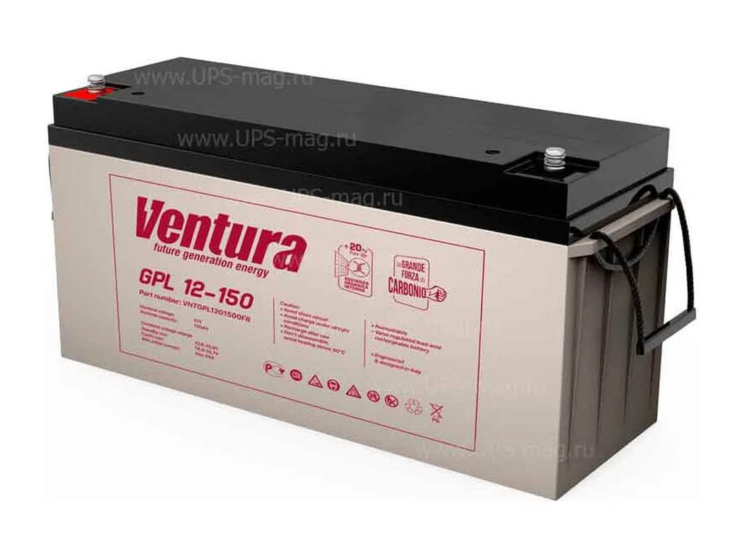 Аккумуляторная батарея для ИБП/UPS Ventura GPL 12-150 (12 вольт 150 а/ч)