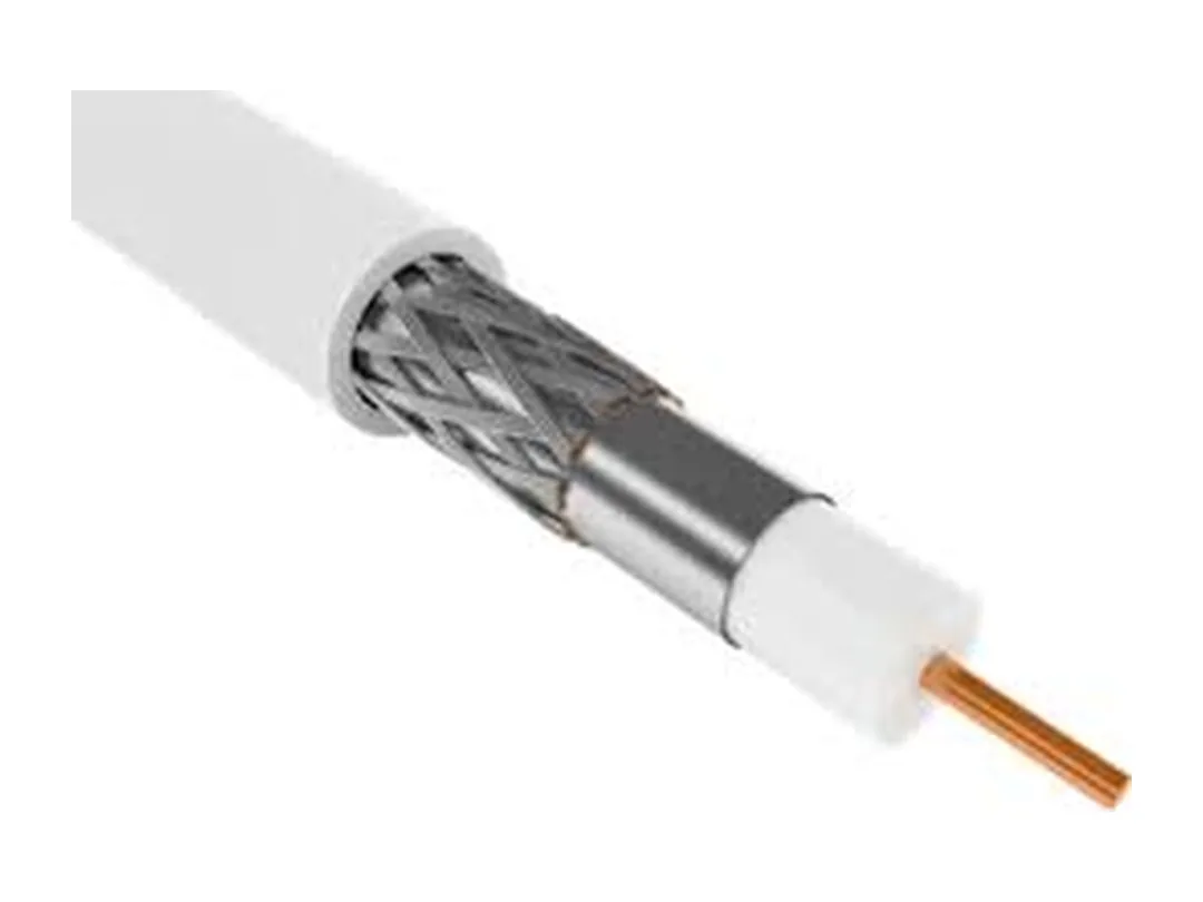 Кабель коаксиальный RG59 CCS 75Ом FPE PVC бел. (100м) GENERICA (цена за метр)