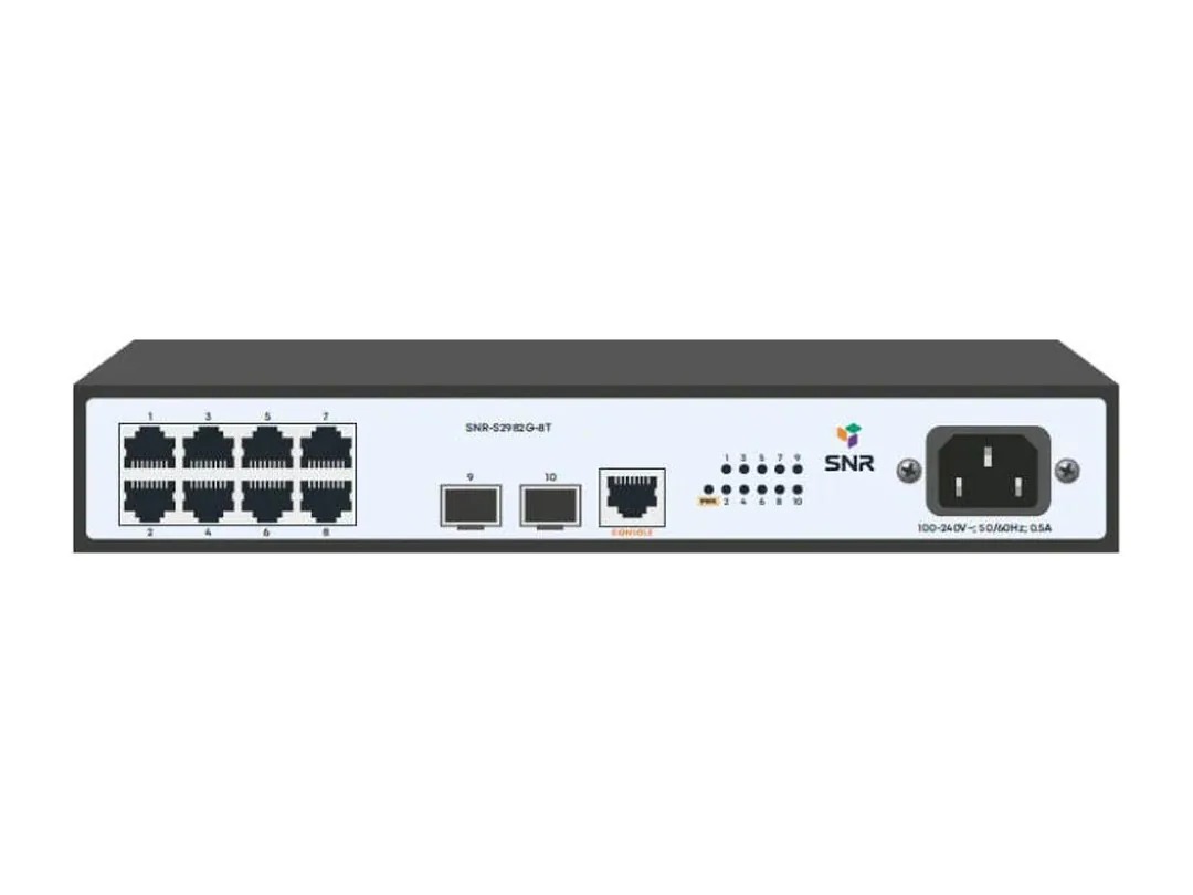 Управляемый сетевой коммутатор SNR-S2982G-8T L2