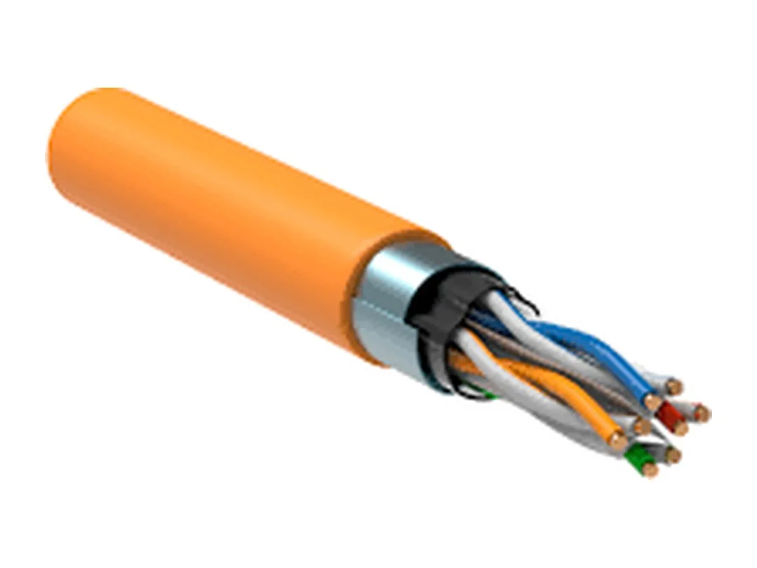 ITK Витая пара F/UTP кат.6 4x2х23AWG solid LSZH нг(А)-HF оранжевый (305м) (цена за бухту)