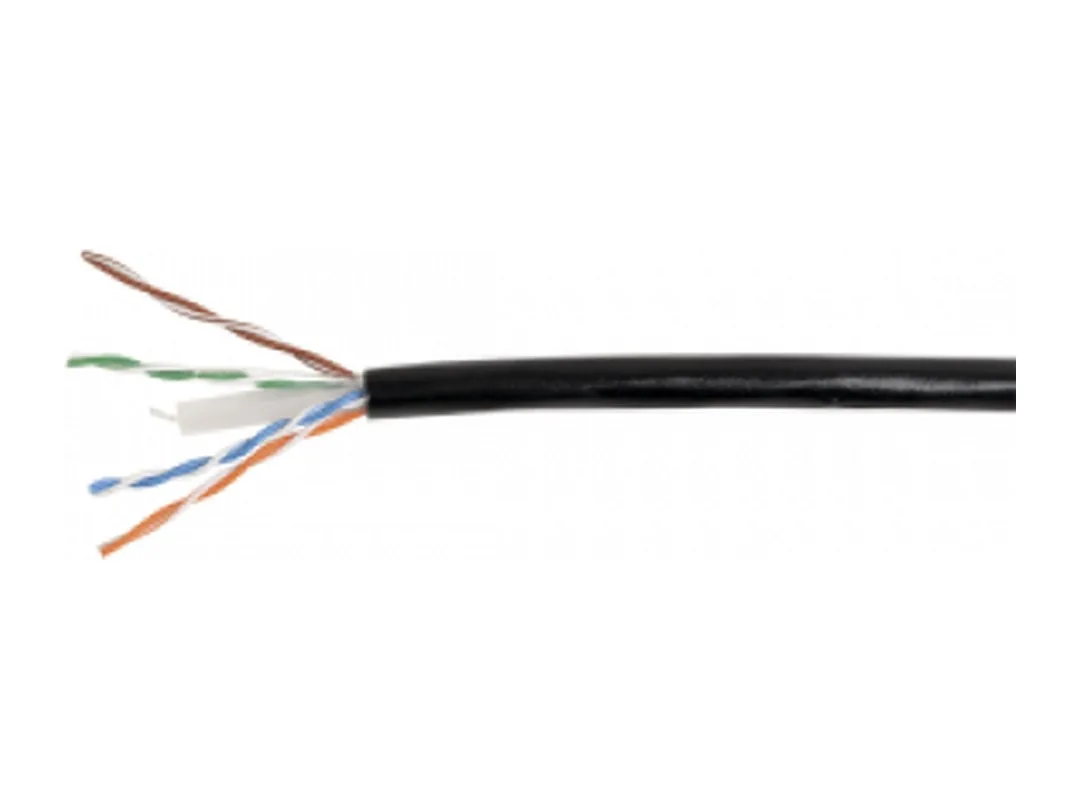 ITK Витая пара U/UTP кат.6 4x2х23AWG solid LSZH нг(А)-HF черный (305м) (цена за бухту)