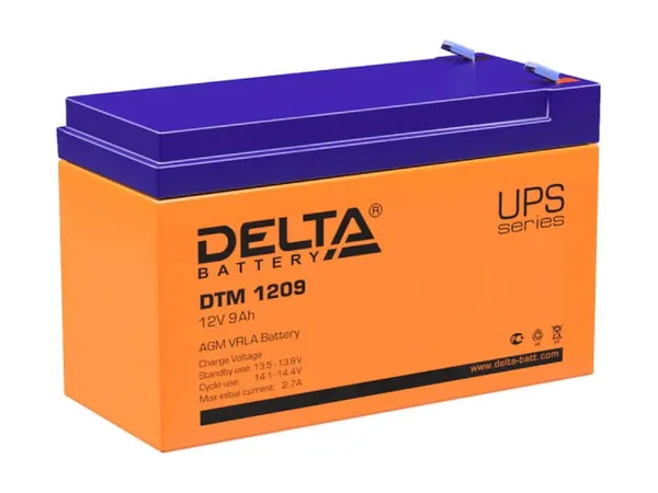 Аккумуляторная батарея для ИБП/UPS Delta DTM1209 (12 вольт 9 а/ч)