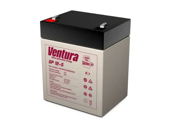 Аккумуляторная батарея для ИБП/UPS Ventura GP 12-5 (12 вольт 5 а/ч)