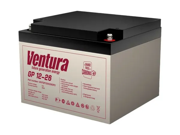 Аккумуляторная батарея для ИБП/UPS Ventura GPL 12-26 (12 вольт 26 а/ч)