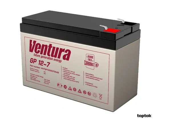 Аккумуляторная батарея для UPS Ventura GP 12-7 (12 вольт 7,2 а/ч)
