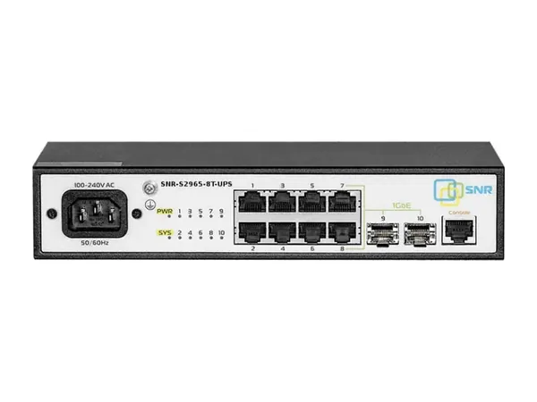 Управляемый коммутатор уровня 2 SNR-S2965-8T-UPS