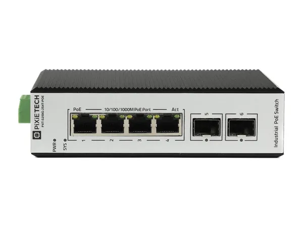 Управляемый промышленный POE коммутатор L2 PXT-S250G-2S4T-POE