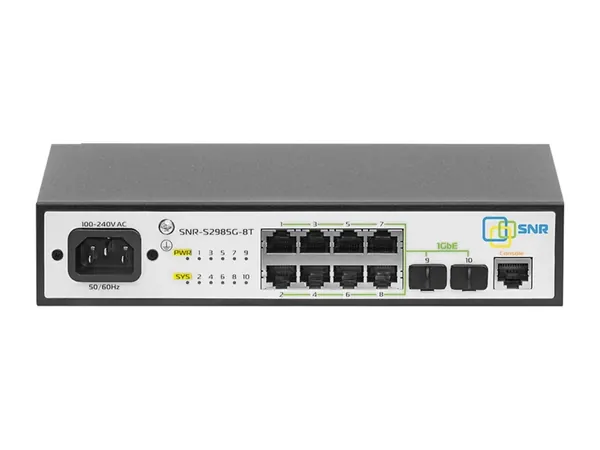 Управляемый POE коммутатор уровня 2 SNR-S2985G-8T-POE