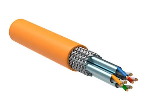 ITK Витая пара S/FTP кат.6A 4х2х23AWG solid LSZH нг(А)-HF оранжевый (305м) (цена за бухту)