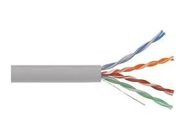 ITK Кабель связи витая пара F/UTP, кат.5E 4x2х24AWG solid, PVC, 305м, серый (цена за бухту)