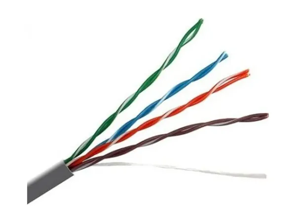 ITK Кабель связи витая пара U/UTP, кат.5E 4х2х24AWG solid, PVC, 305м, серый (цена за бухту)