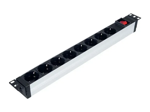 Lande PDU 19" 1U горизонтальный блок розеток 8 гнезд Schuko
